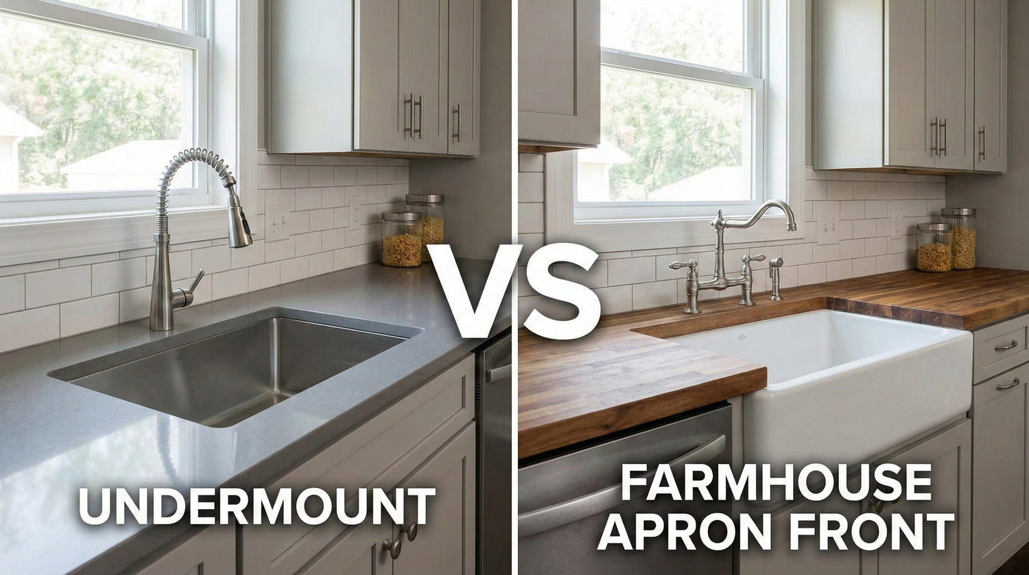 Undermount vs. Farmhouse Apron Front — Which Installation Fits Your Kitchen Best?