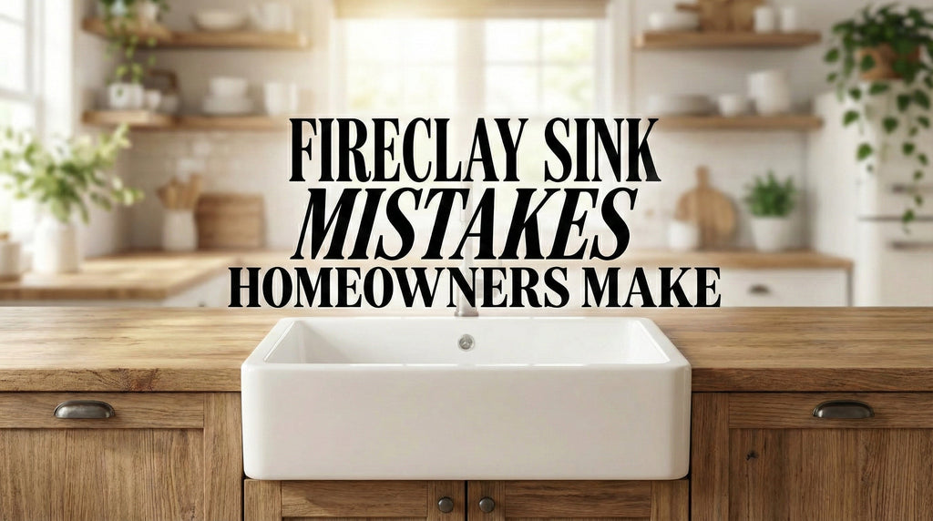 Fireclay sink mistakes homeowners make?