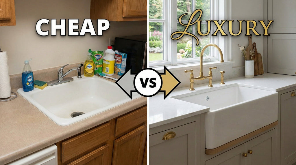 Cheap vs Luxury Fireclay Sinks — What You’re Really Paying For?