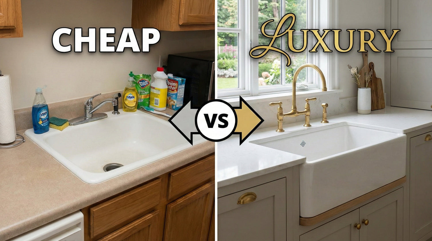 Cheap vs Luxury Fireclay Sinks — What You’re Really Paying For?