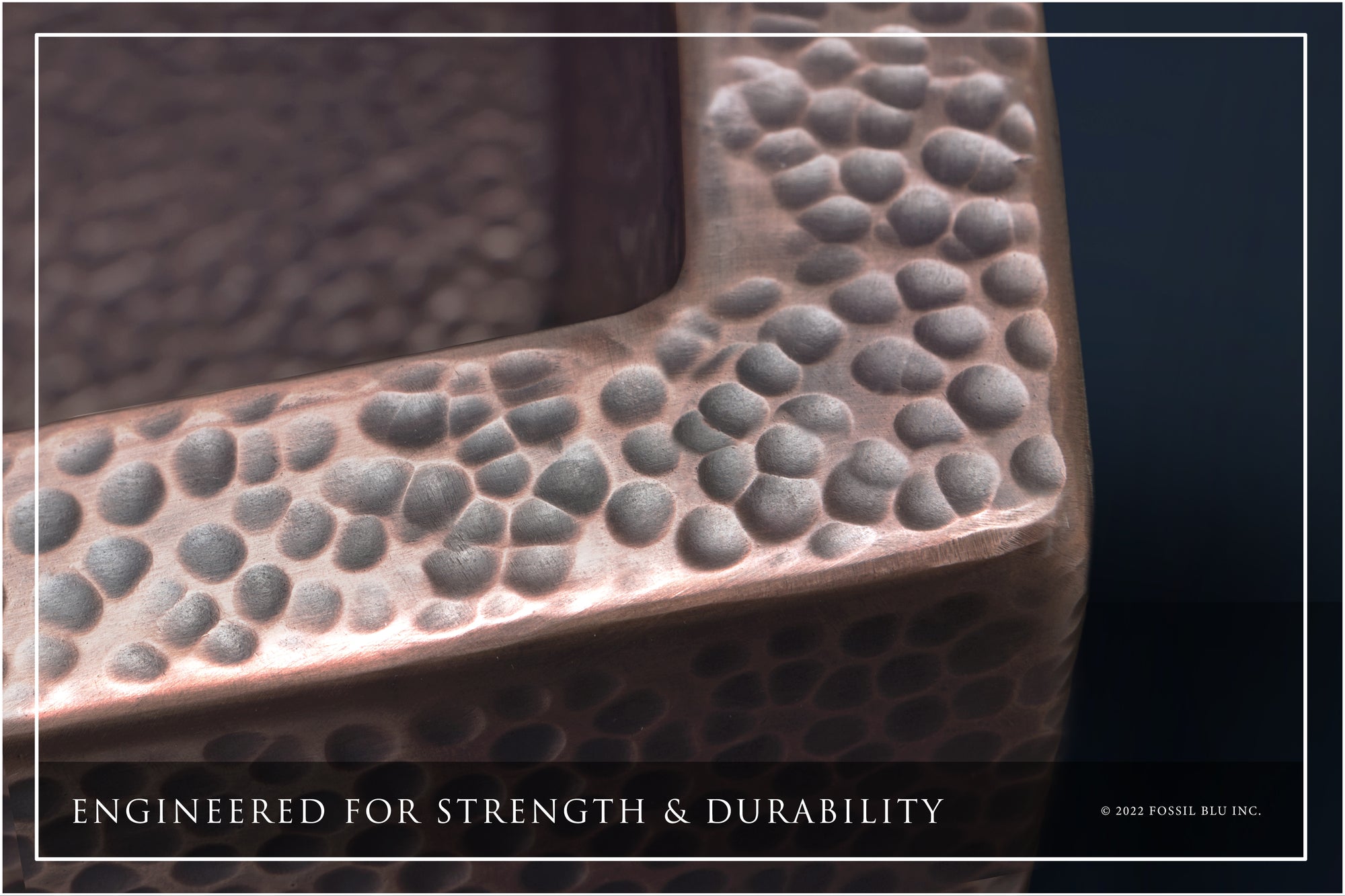 FSW1101 LUXURY 33-INCH HEAVY 12-GAUGE DARK PATINA COPPER FARMHOUSE SINK, INCLUDES ACCS, CURVED FRONT