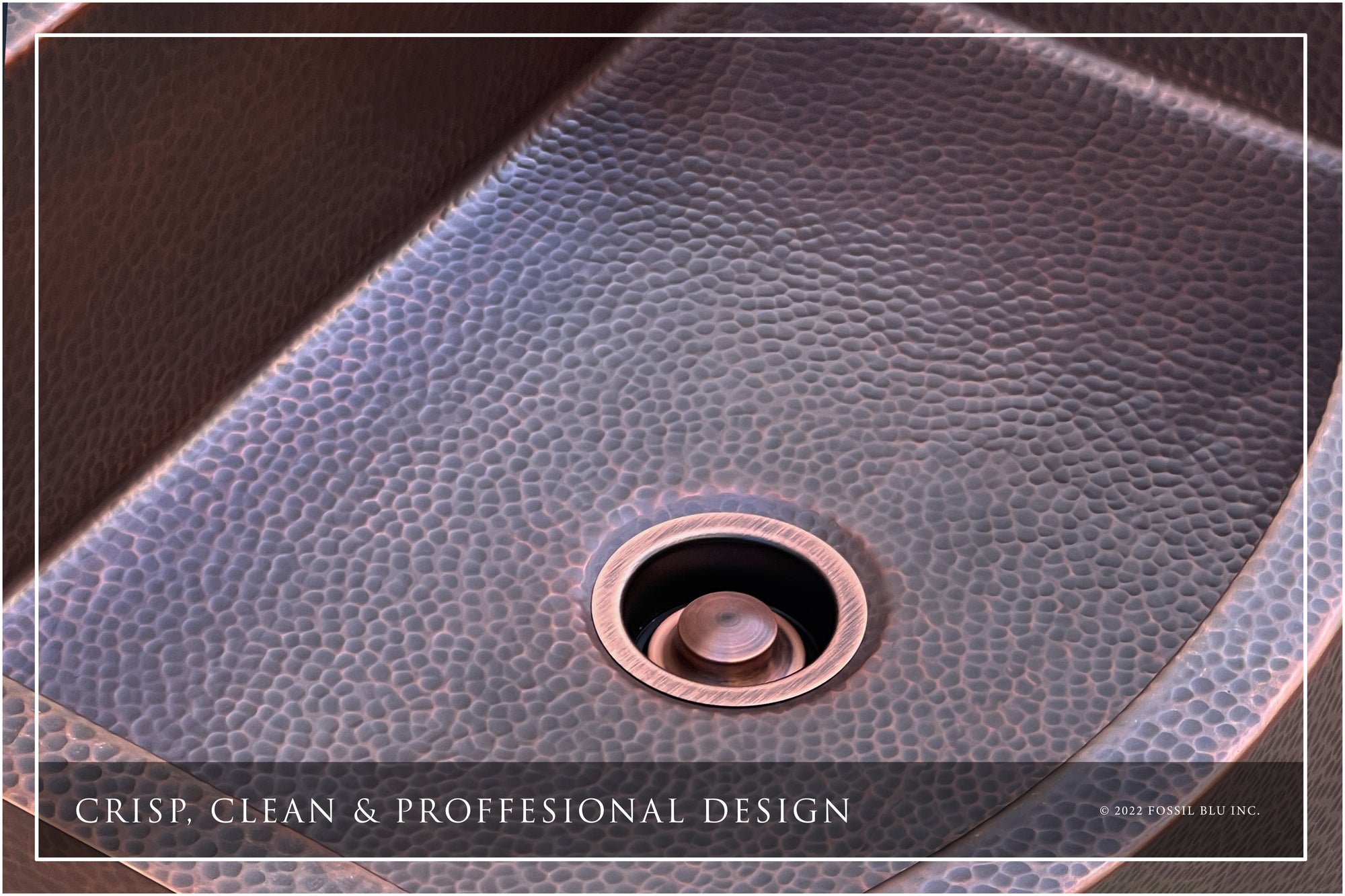 FSW1101 LUXURY 33-INCH HEAVY 12-GAUGE DARK PATINA COPPER FARMHOUSE SINK, INCLUDES ACCS, CURVED FRONT