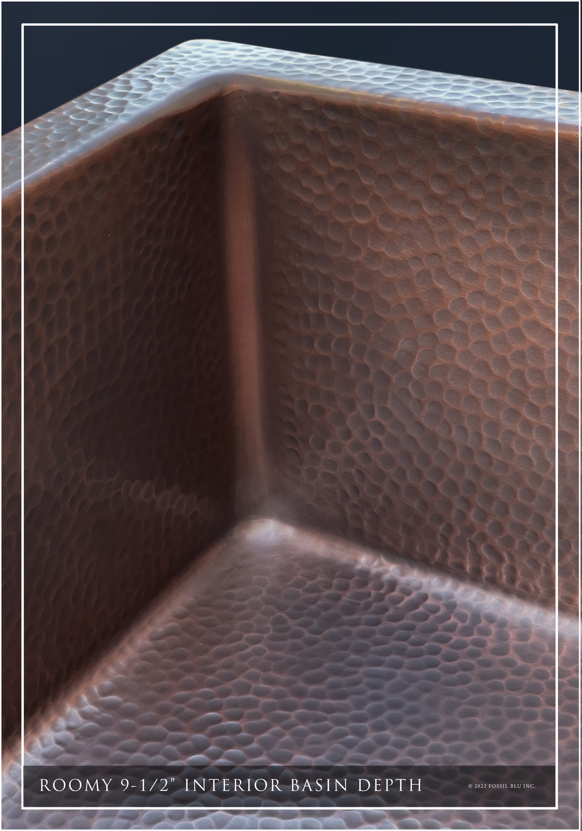 FSW1101 LUXURY 33-INCH HEAVY 12-GAUGE DARK PATINA COPPER FARMHOUSE SINK, INCLUDES ACCS, CURVED FRONT