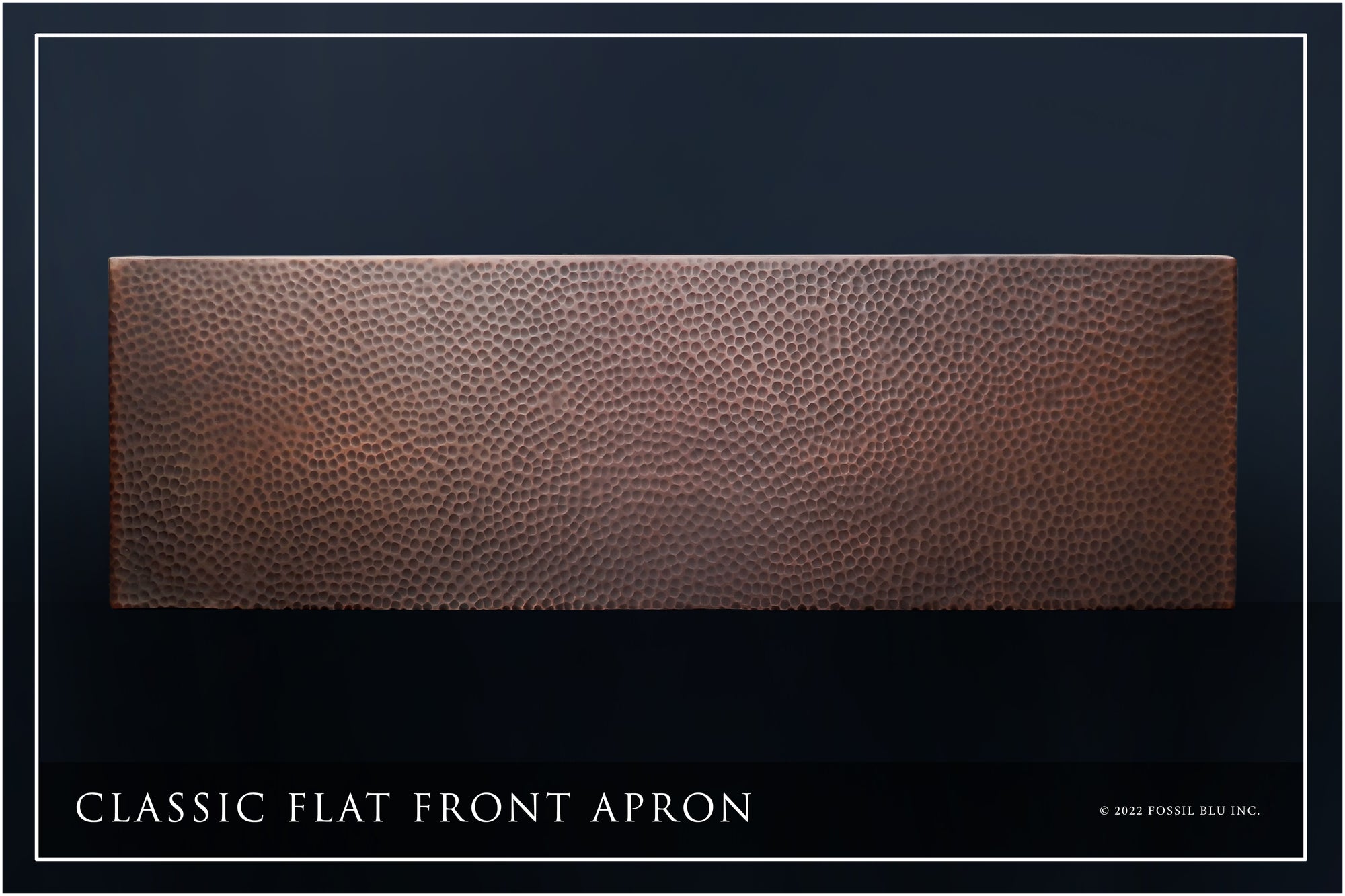 FSW1106 LUXURY 30-INCH HEAVY 12-GAUGE DARK PATINA COPPER FARMHOUSE SINK, INCLUDES ACCS, FLAT FRONT