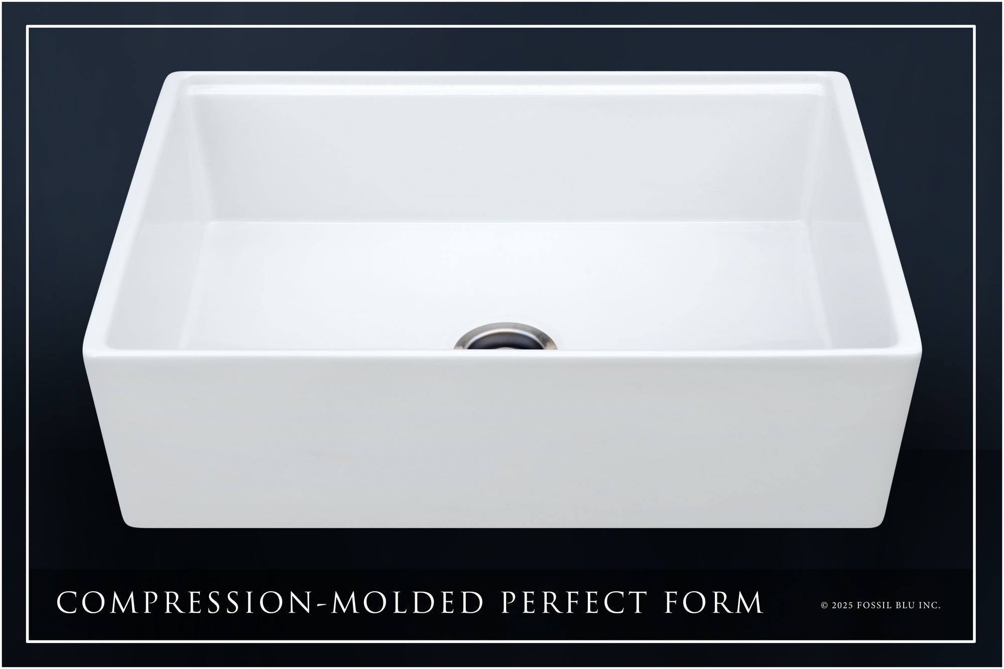 FSW1302SS LUXURY 33-INCH SOLID FIRECLAY WORKSTATION APRON-FRONT SINK IN WHITE, INCLUDES TOP AND STAINLESS STEEL BOTTOM ACCESSORIES, FLAT FRONT