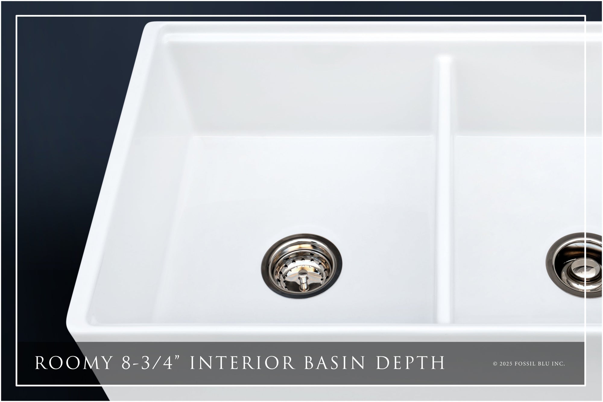 FSW1303PN LUXURY 33-INCH SOLID FIRECLAY WORKSTATION APRON-FRONT SINK IN WHITE, INCLUDES TOP AND POLISHED NICKEL BOTTOM ACCESSORIES, FLAT FRONT
