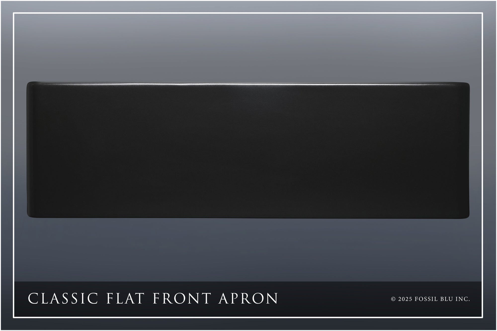 FSW1321MB LUXURY 30-INCH SOLID FIRECLAY WORKSTATION APRON-FRONT SINK IN BLACK, INCLUDES TOP AND MATTE BLACK BOTTOM ACCESSORIES, FLAT FRONT
