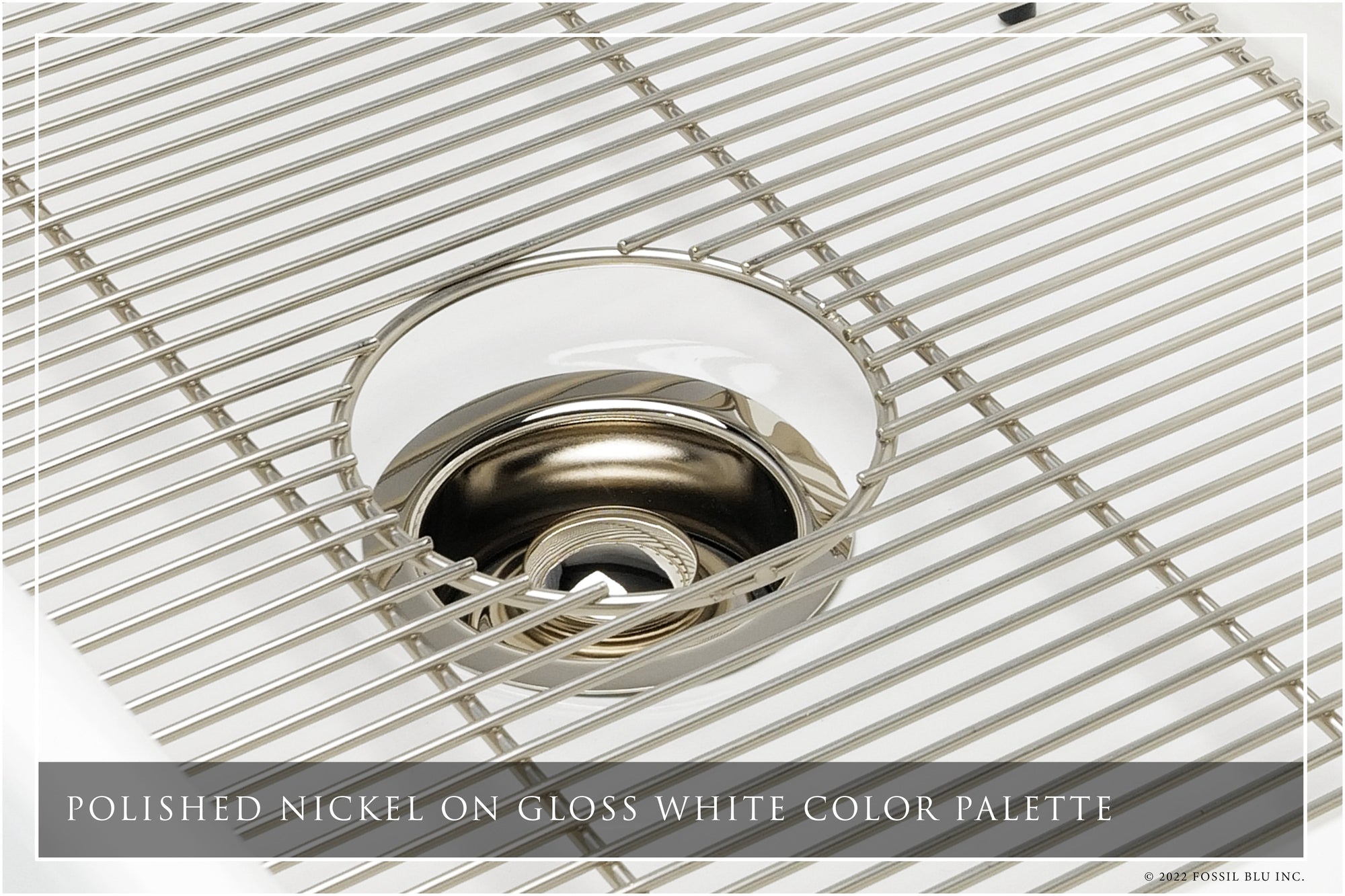 FSW1303PN LUXURY 33-INCH SOLID FIRECLAY WORKSTATION APRON-FRONT SINK IN WHITE, INCLUDES TOP AND POLISHED NICKEL BOTTOM ACCESSORIES, FLAT FRONT