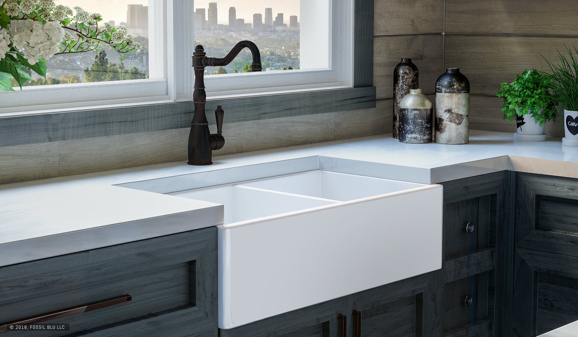 Sink Base Cabinet - Pure White