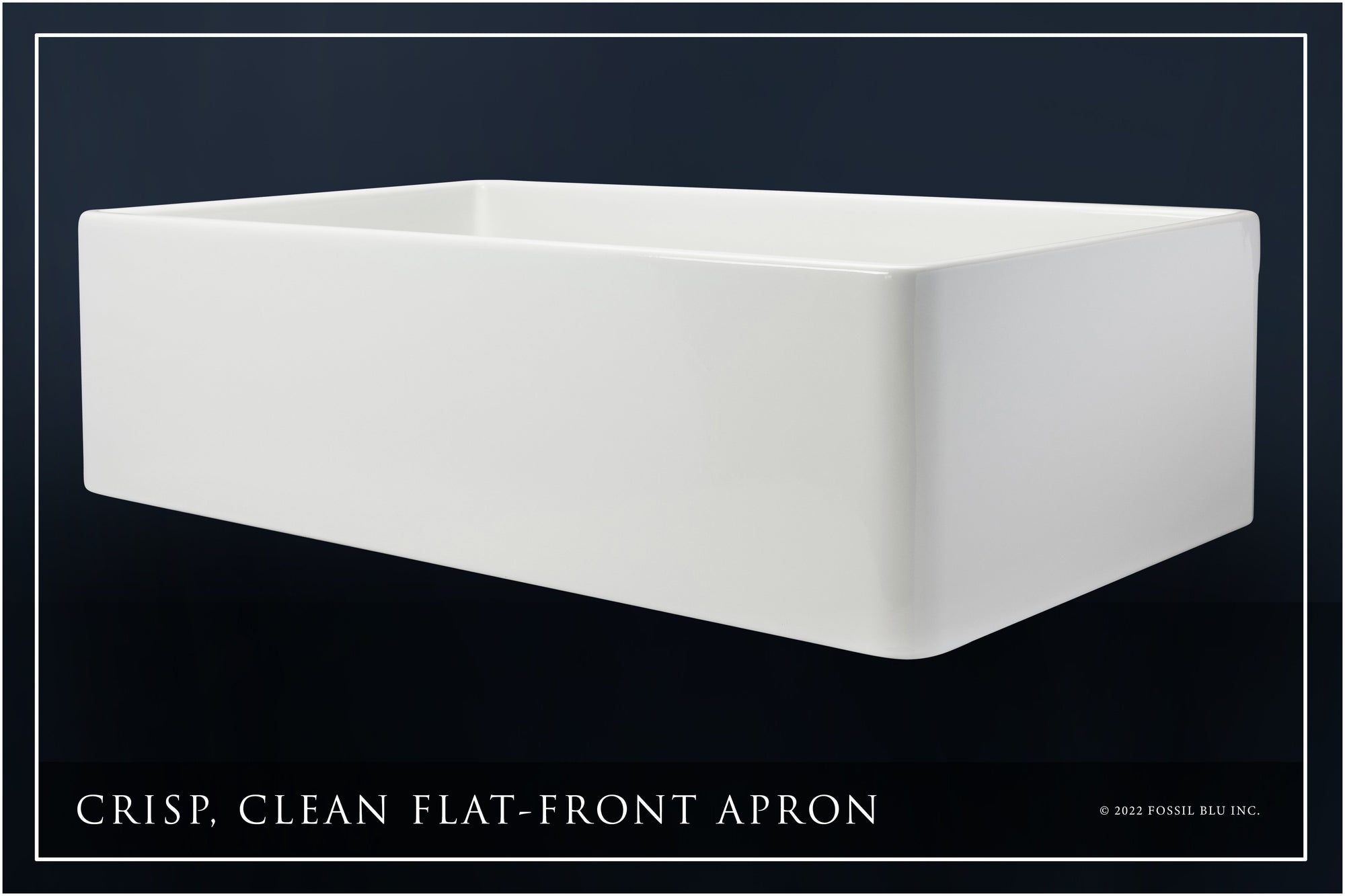 FSW1008AC LUXURY 36-INCH SOLID FIRECLAY FARMHOUSE SINK IN WHITE, ANTIQUE COPPER ACCS, FLAT FRONT