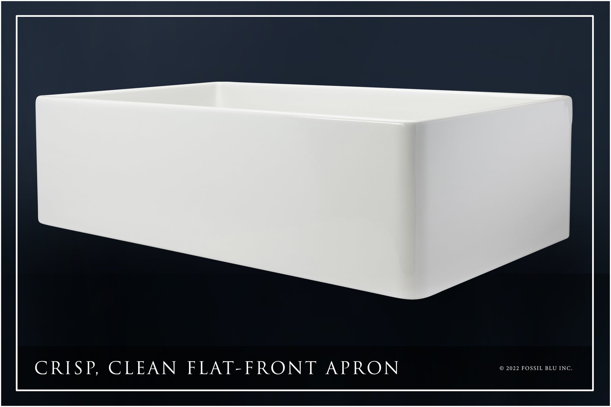 FSW1008MB LUXURY 36-INCH SOLID FIRECLAY FARMHOUSE SINK IN WHITE, MATTE BLACK ACCS, FLAT FRONT