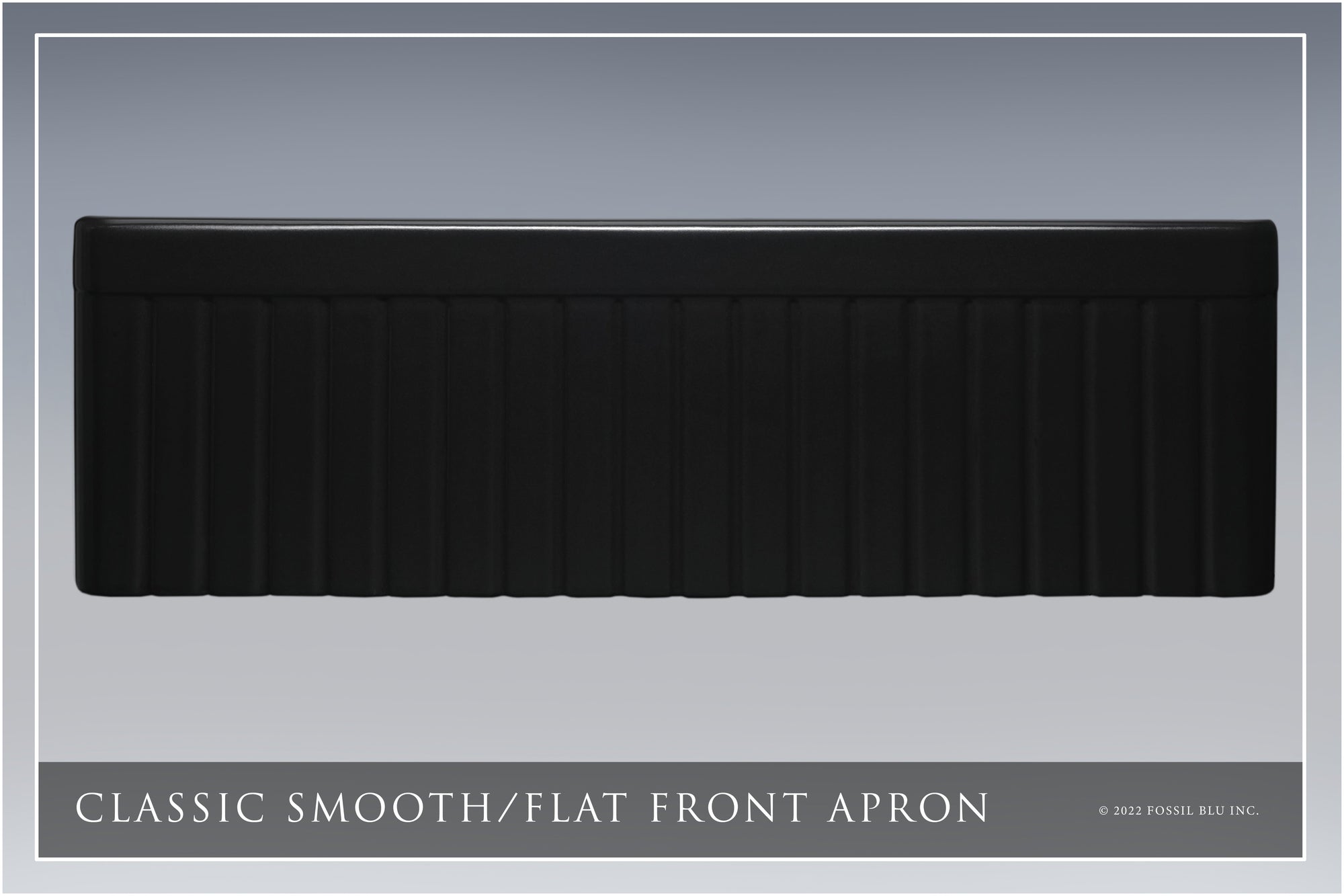 FSW1027 LUXURY 33-INCH SOLID FIRECLAY FARMHOUSE SINK, MATTE BLACK, ST. STEEL ACCS, FLUTED FRONT