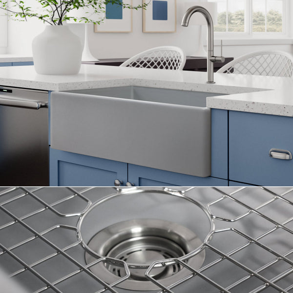 Pure Fireclay Farmhouse Kitchen Sinks Tagged "accessoryfinish