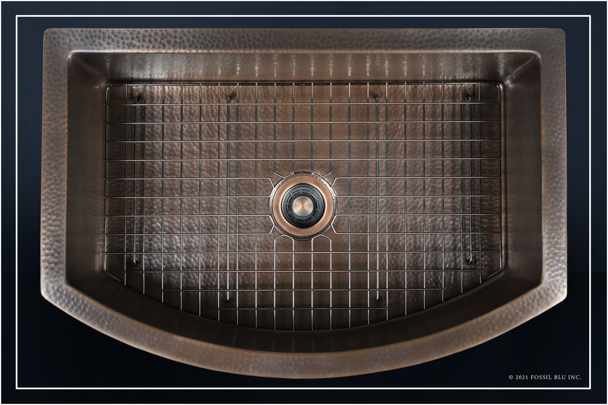 Copper sink online rack