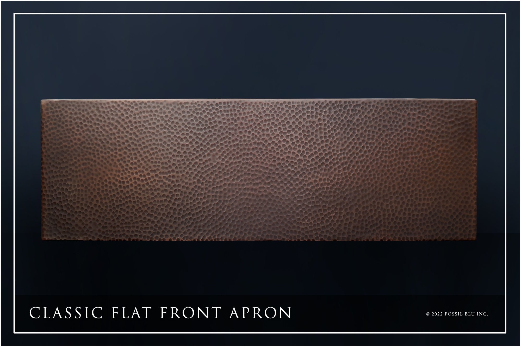 FSW1106 LUXURY 30-INCH HEAVY 12-GAUGE DARK PATINA COPPER FARMHOUSE SINK, INCLUDES ACCS, FLAT FRONT